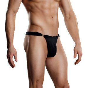 Male Power Spandex Quick Release Bong Clip Thong | Small/Medium