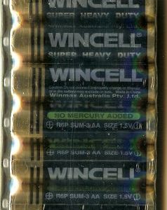 Wincell Super Heavy Duty AA Shrink 10Pk Battery