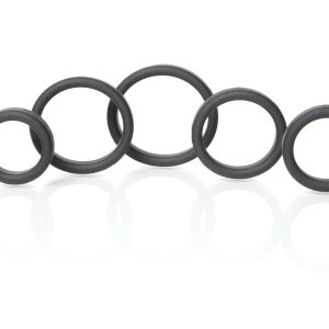 Boneyard Silicone Ring 5 Pc Kit Black