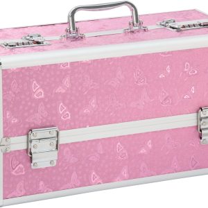 Lockable Large Vibrator Case Pink