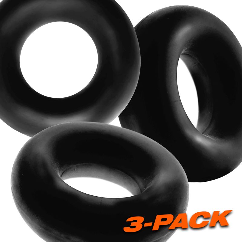 Fat Willy 3 Pc Jumbo Cockrings Black | One Size - Image 5