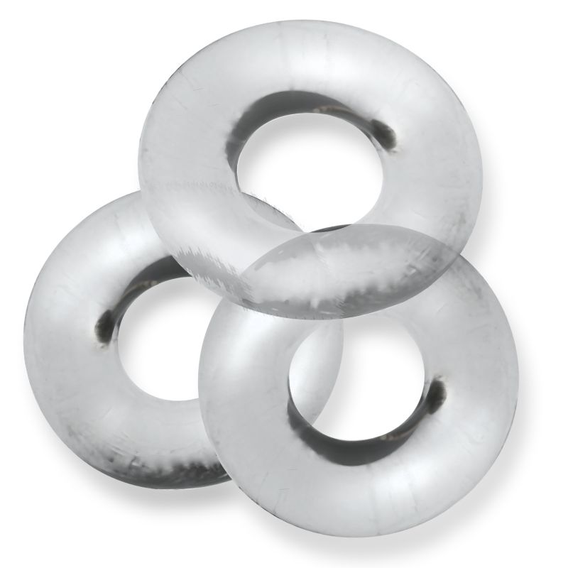 Fat Willy 3 Pc Jumbo Cockrings Clear | One Size