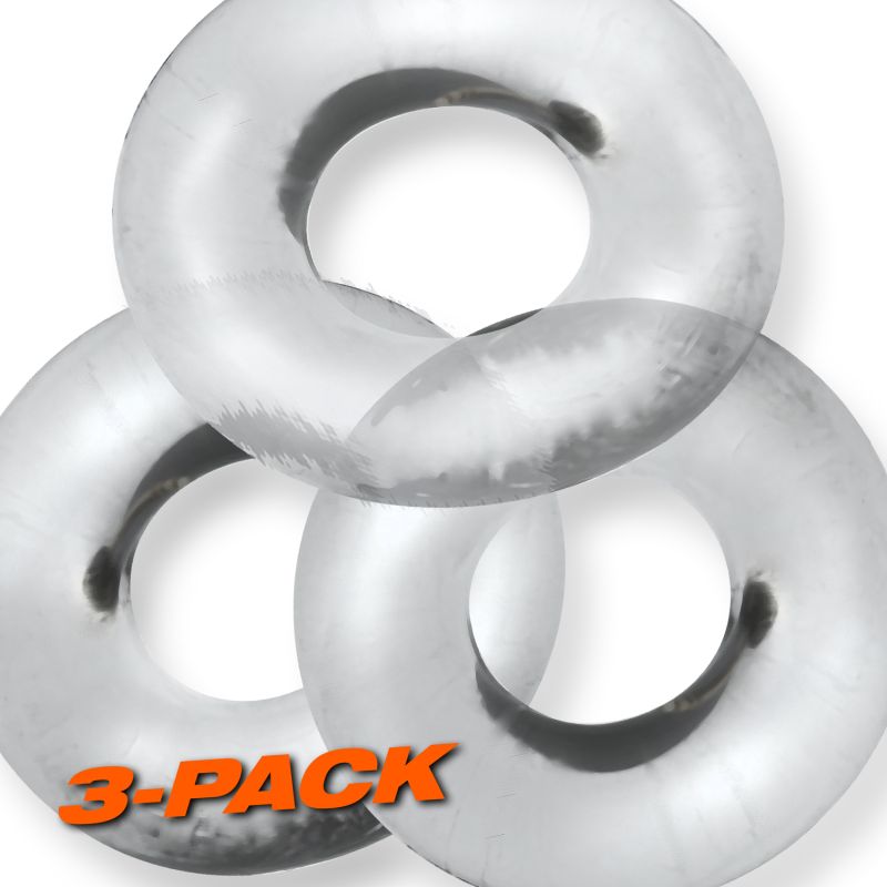 Fat Willy 3 Pc Jumbo Cockrings Clear | One Size - Image 4