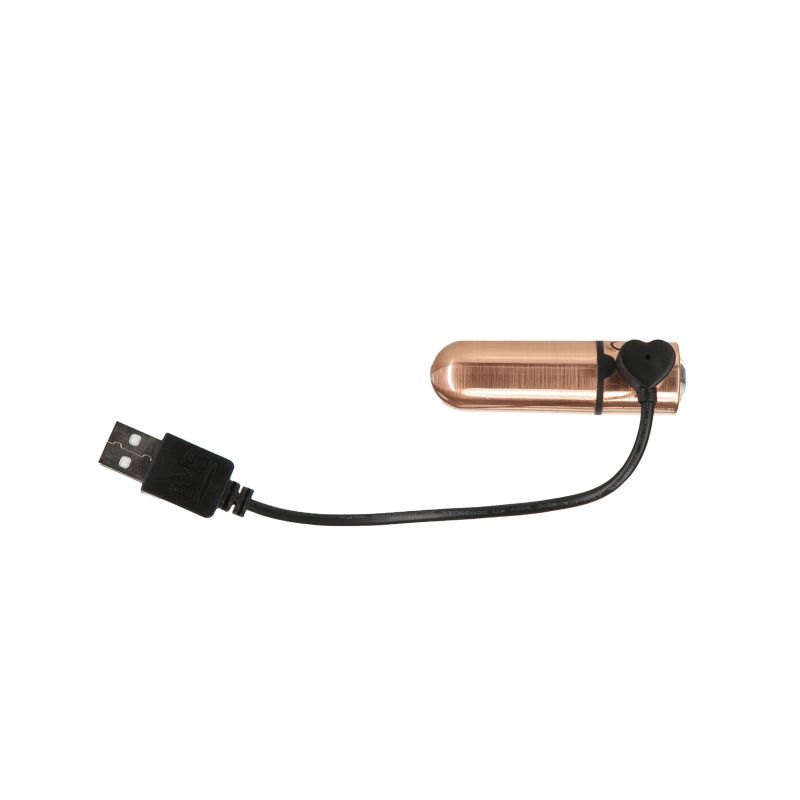 Power Bullet First Class 6cm Rechargeable w Crystal Rose Gold - Image 4