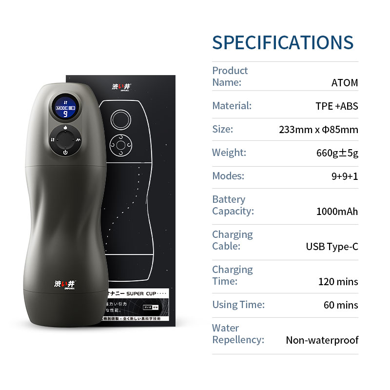 Atom Auto Thrusting, Heating, Vibrating Masturbator - Image 6