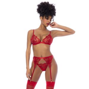 3 Pc Set w/ Bralette, Garter