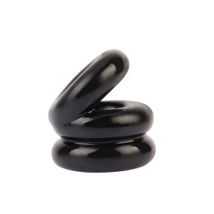 Stacked Dual Pleasure Ring Bl